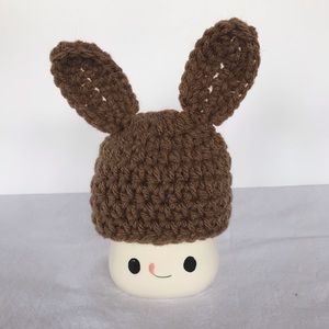 Chocolate bunny marshmallow mug hat